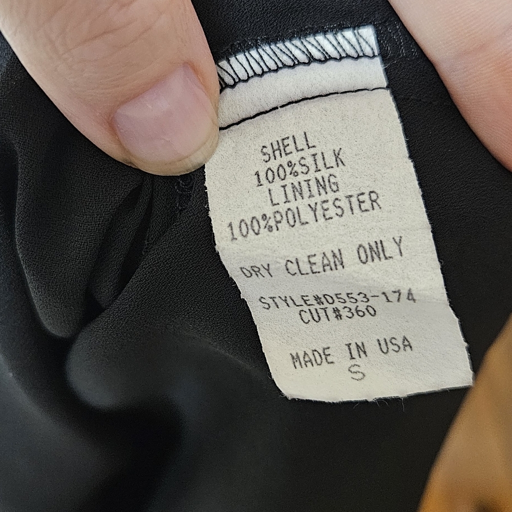 Vtg Black Market Silk Midi Dress Size S - Picture 4 of 5